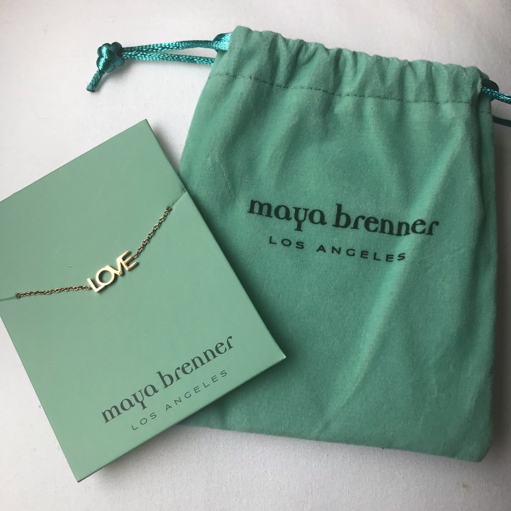 NWT Maya Brenner LOVE bracelet in gold